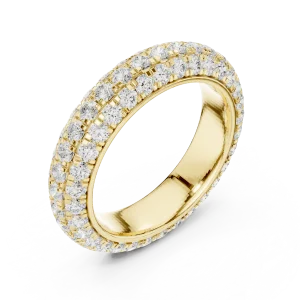 Infinite Pavé Brilliant-Cut Multi-Row Eternity Band
