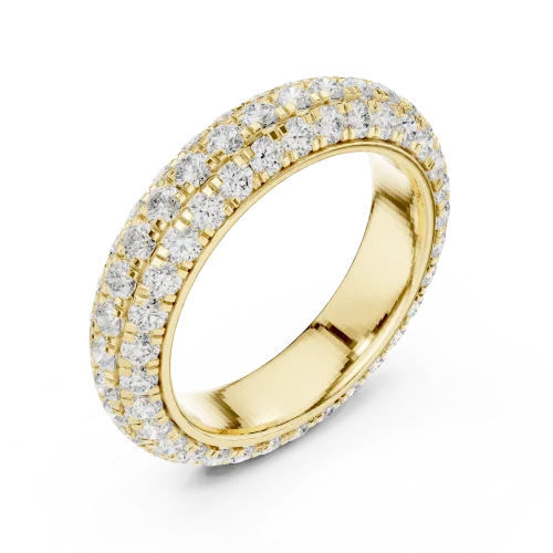 Infinite Pavé Brilliant-Cut Multi-Row Eternity Band