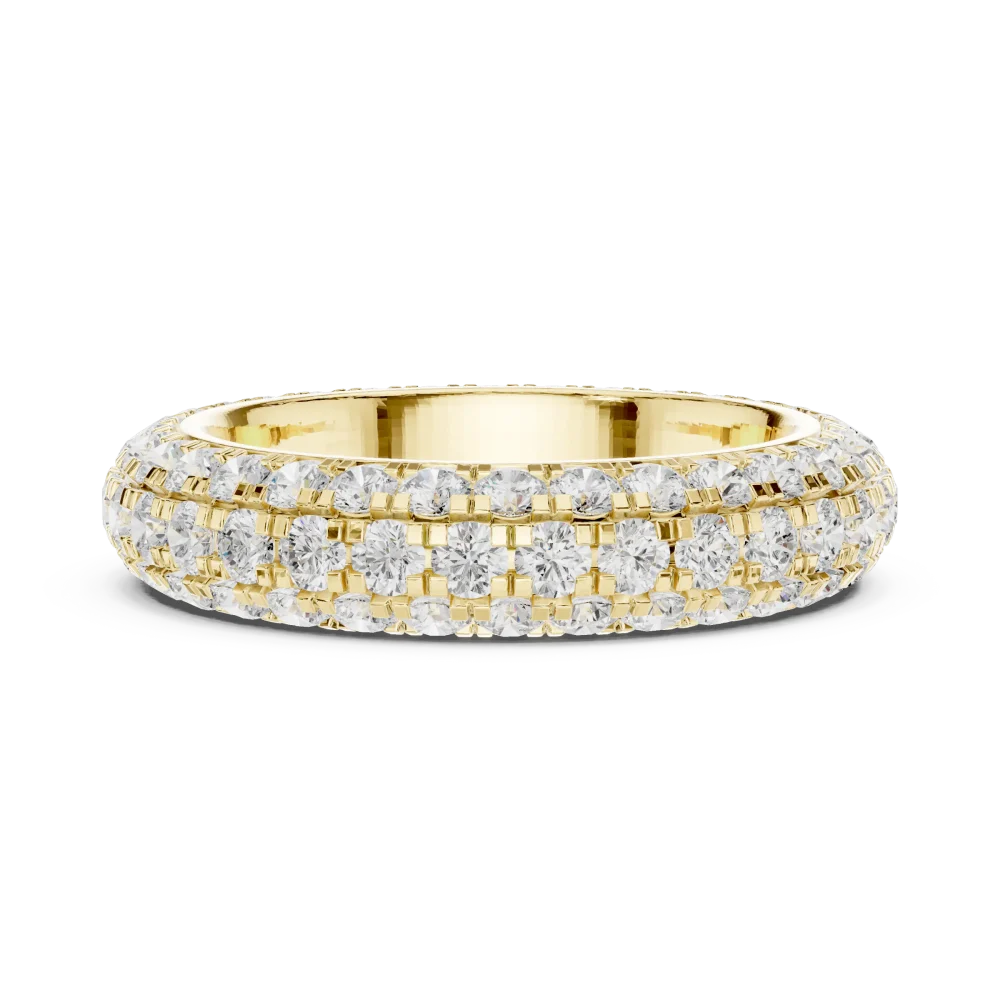 Infinite Pavé Brilliant-Cut Multi-Row Eternity Band - Image 4