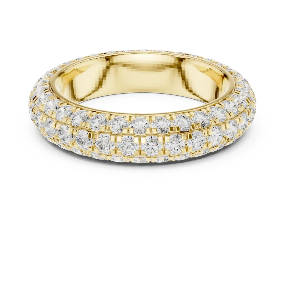 Infinite Pavé Brilliant-Cut Multi-Row Eternity Band - Image 2