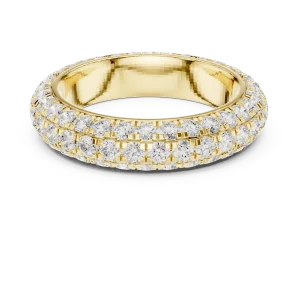 Infinite Pavé Brilliant-Cut Multi-Row Eternity Band - Image 2
