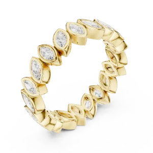Infinite Marquise Bezel-Set Eternity Band