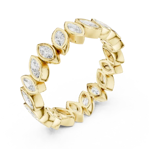 Infinite Marquise Bezel-Set Eternity Band