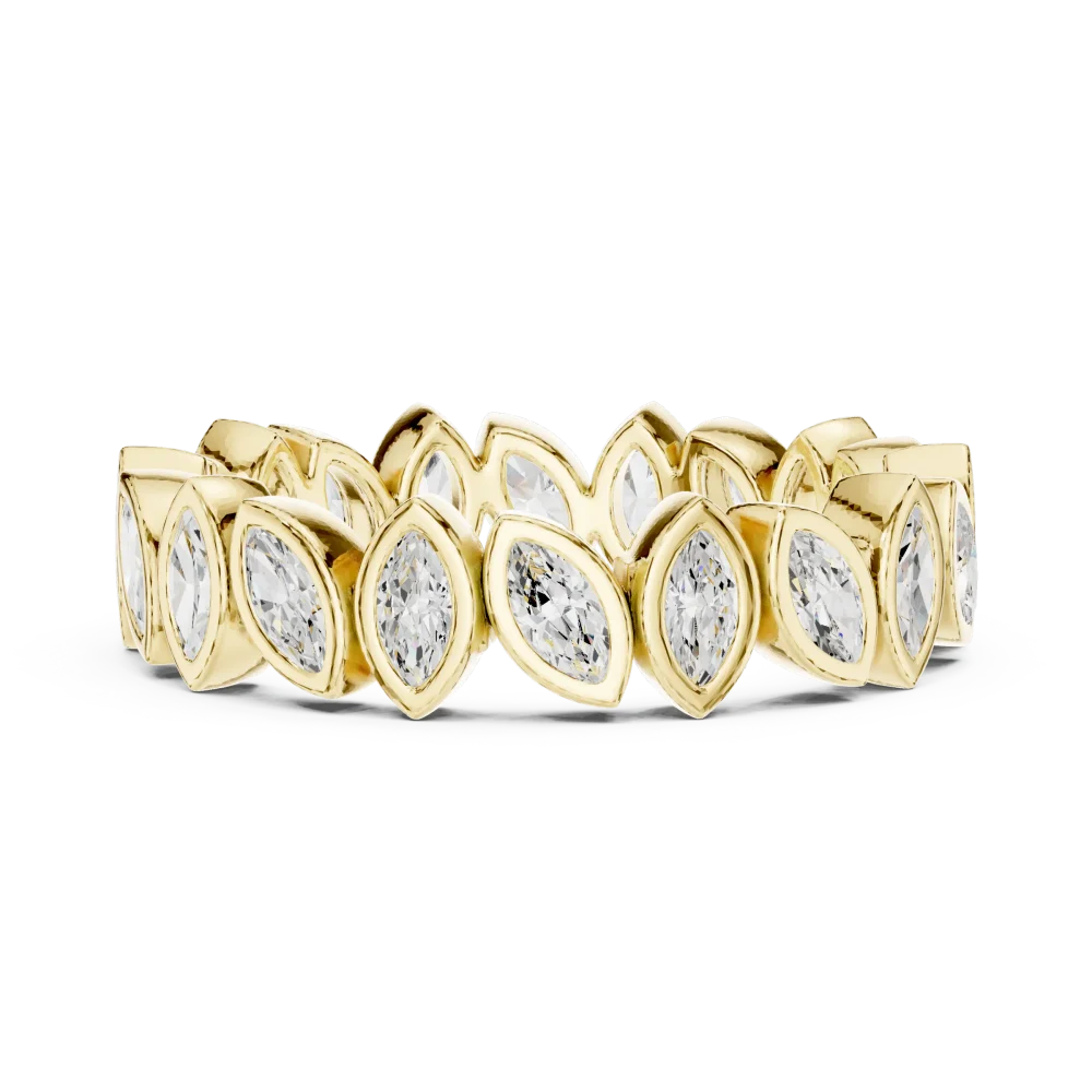 Infinite Marquise Bezel-Set Eternity Band - Image 4