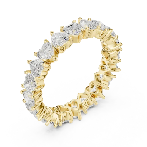Ethereal Heart Cut Infinite Eternity Band