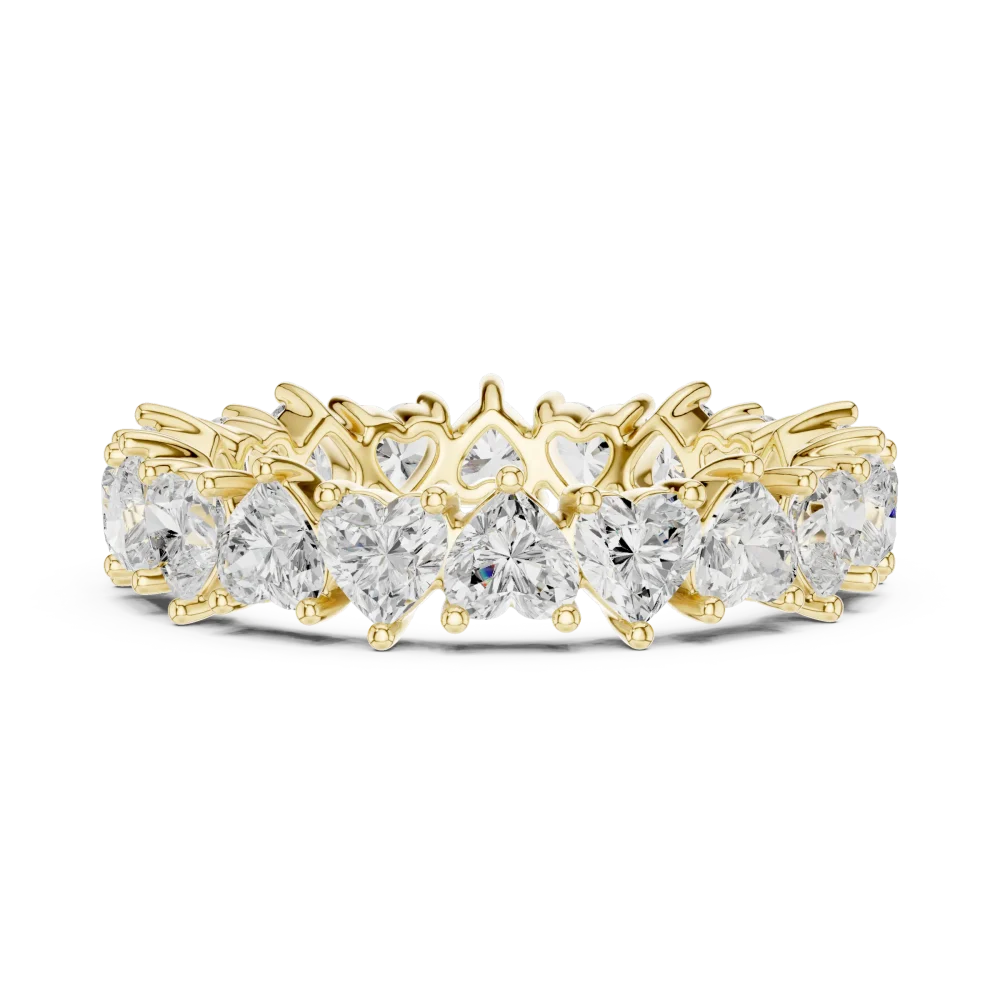 Ethereal Heart Cut Infinite Eternity Band - Image 4