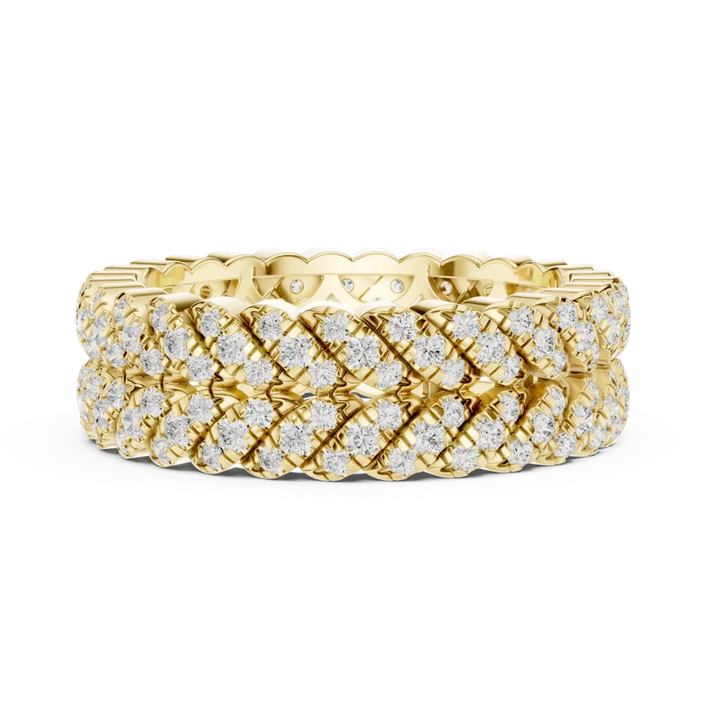 Infinite Round Brilliant Pavé-Set Eternity Band - Image 4