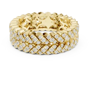 Infinite Round Brilliant Pavé-Set Eternity Band - Image 2