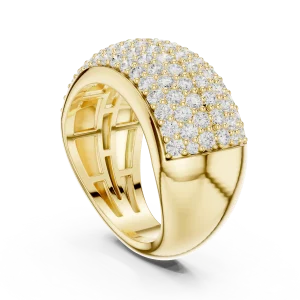 Infinite Pavé Round Brilliant Wide Band - Image 3