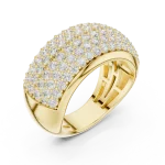 Infinite Pavé Round Brilliant Wide Band