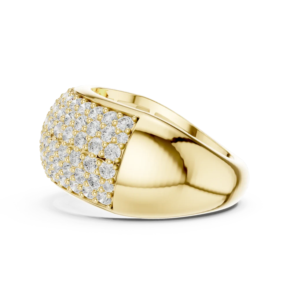 Infinite Pavé Round Brilliant Wide Band - Image 4