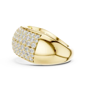 Infinite Pavé Round Brilliant Wide Band - Image 4