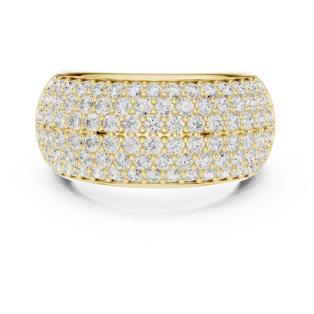 Infinite Pavé Round Brilliant Wide Band - Image 2