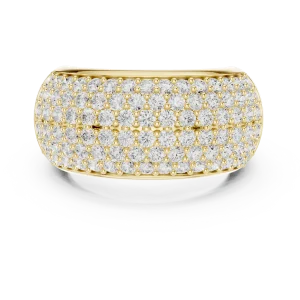 Infinite Pavé Round Brilliant Wide Band - Image 2