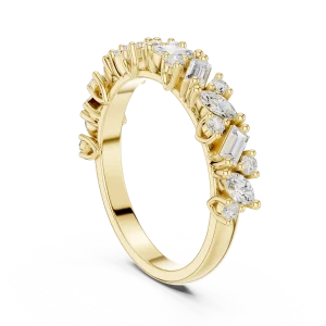 Luminary Marquise and Baguette Linear Cluster Band - Image 3