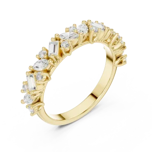 Luminary Marquise and Baguette Linear Cluster Band