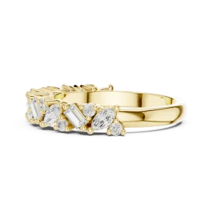 Luminary Marquise and Baguette Linear Cluster Band - Image 4