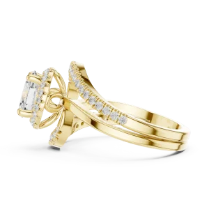 Ethereal Oval Cut Split-Shank Solitaire Engagement Ring - Image 4