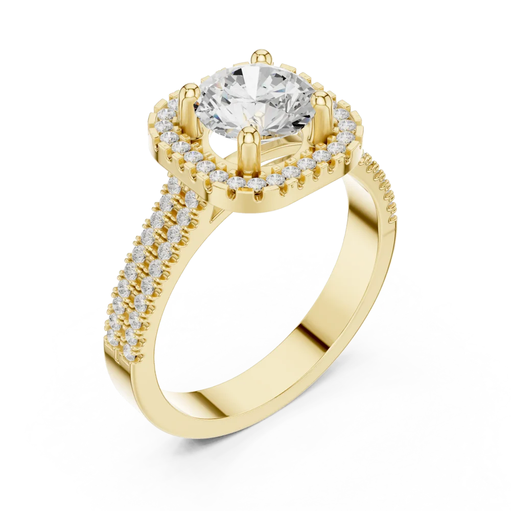 Experience true radiance with this stunning Solitaire ring featuring a brilliant DIAMEUR lab-grown diamond. Shop this modern classic design today.