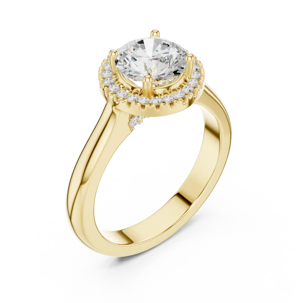 Experience unmatched brilliance with our Luminary round halo Solitaire ring. Featuring a premium DIAMEUR lab-grown diamond, shop this timeless icon today.