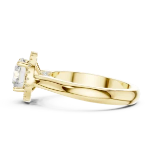 Luminary Round Brilliant Halo Solitaire Ring - Image 4