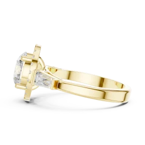 Luminary Round Brilliant Halo Solitaire Ring - Image 5