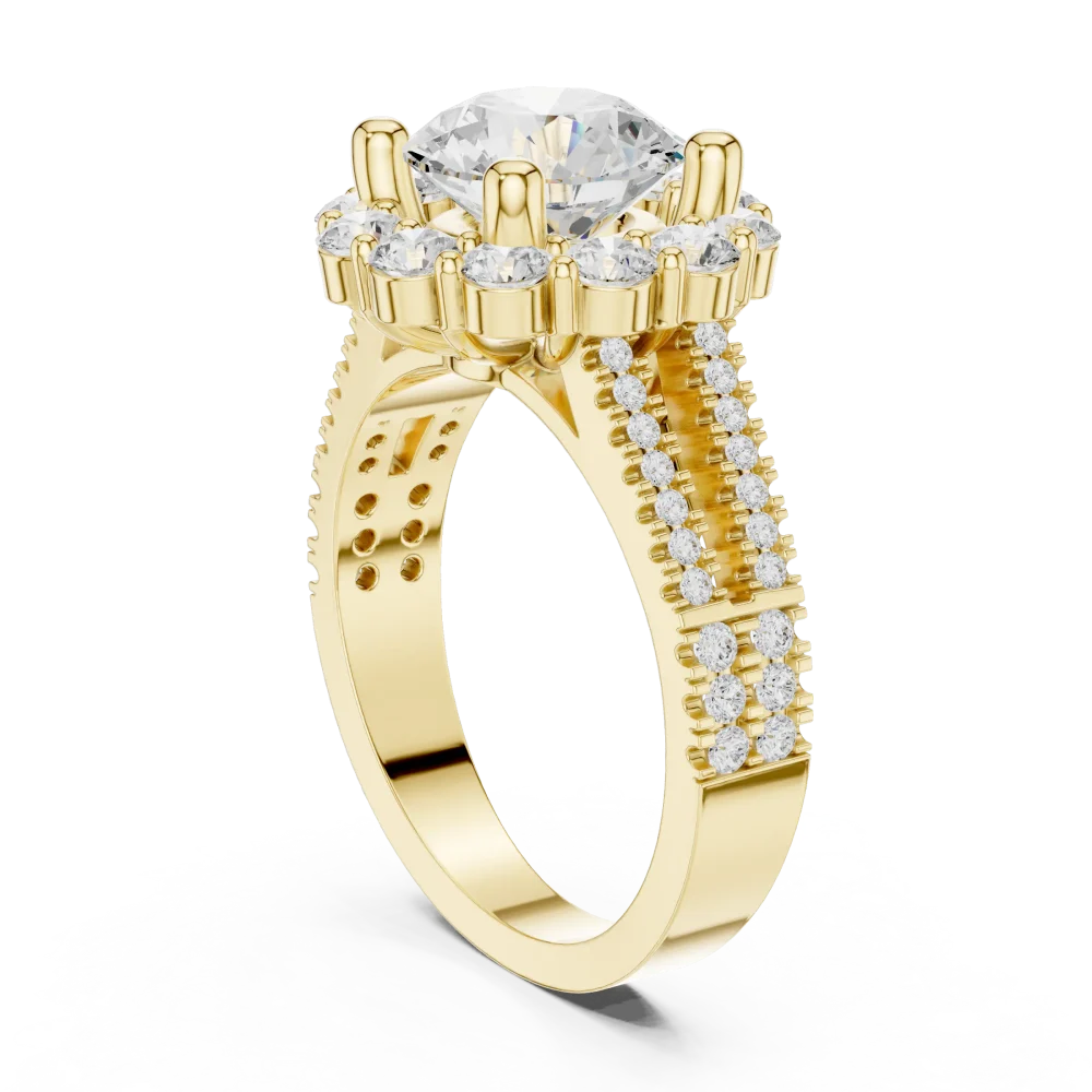 Ethereal Luminary Round Solitaire Engagement Ring - Image 3