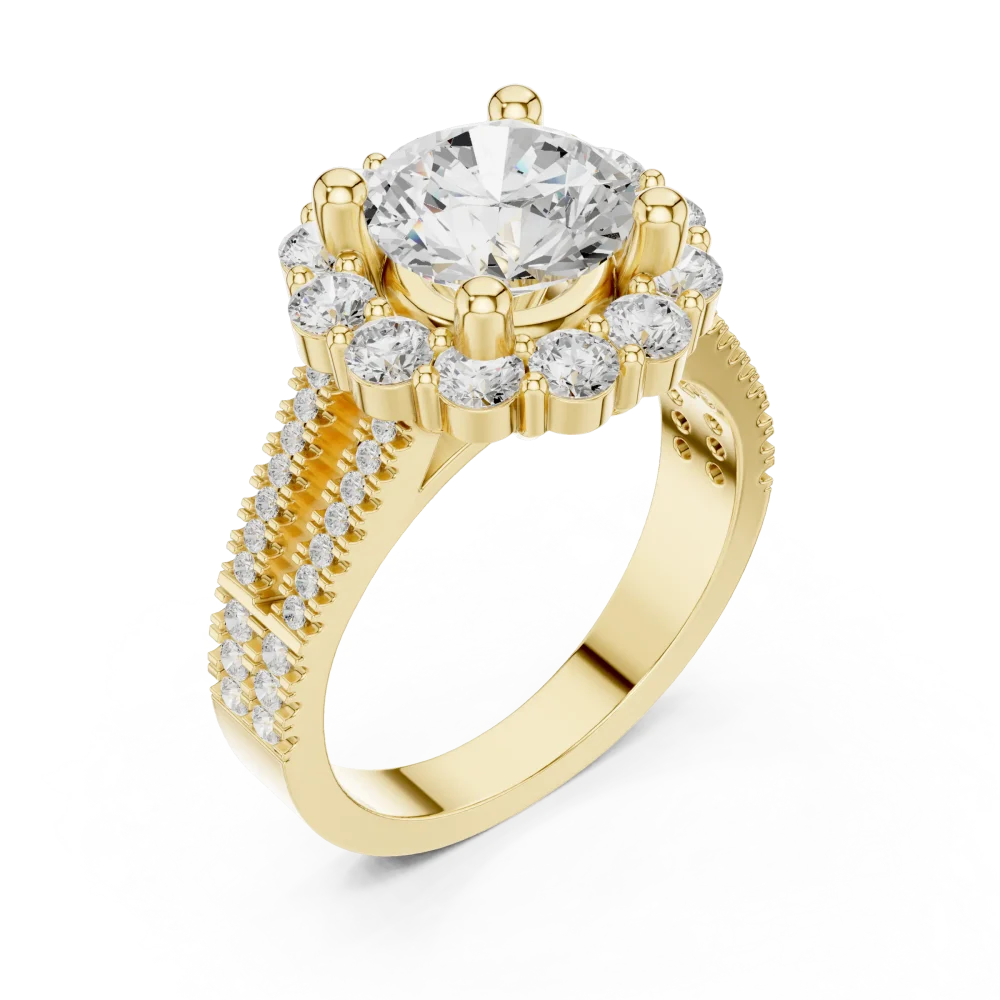 Experience the unmatched brilliance of our Ethereal Luminary Solitaire ring. Featuring a magnificent center DIAMEUR diamond, shop this modern treasure.