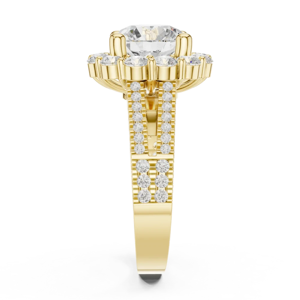 Ethereal Luminary Round Solitaire Engagement Ring - Image 4