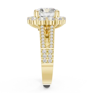 Ethereal Luminary Round Solitaire Engagement Ring - Image 4