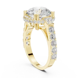 Luminary Round Brilliant Cut Solitaire Statement Ring - Image 3