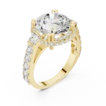 Luminary Round Brilliant Cut Solitaire Statement Ring