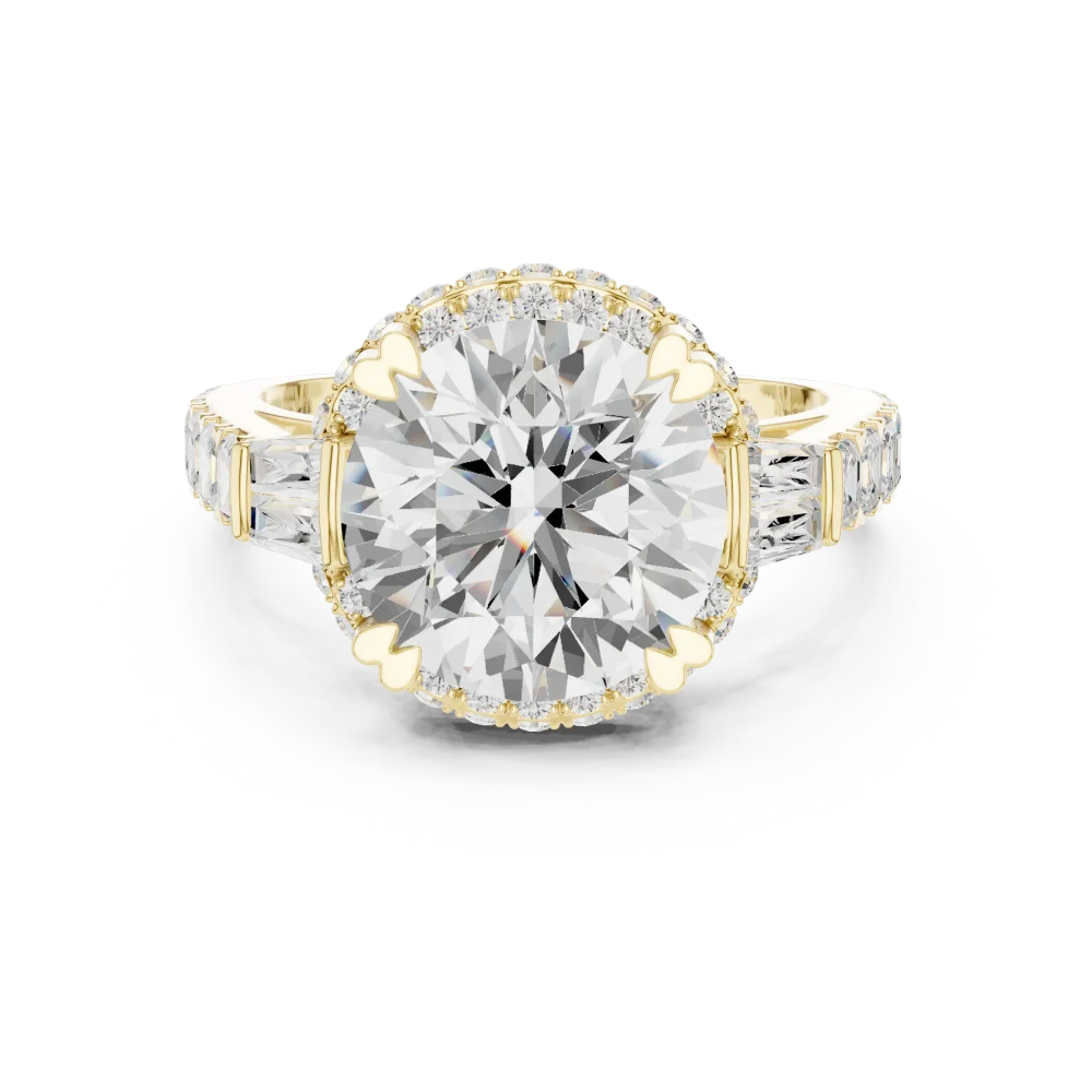 Luminary Round Brilliant Cut Solitaire Statement Ring - Image 2
