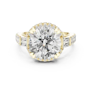 Luminary Round Brilliant Cut Solitaire Statement Ring - Image 2