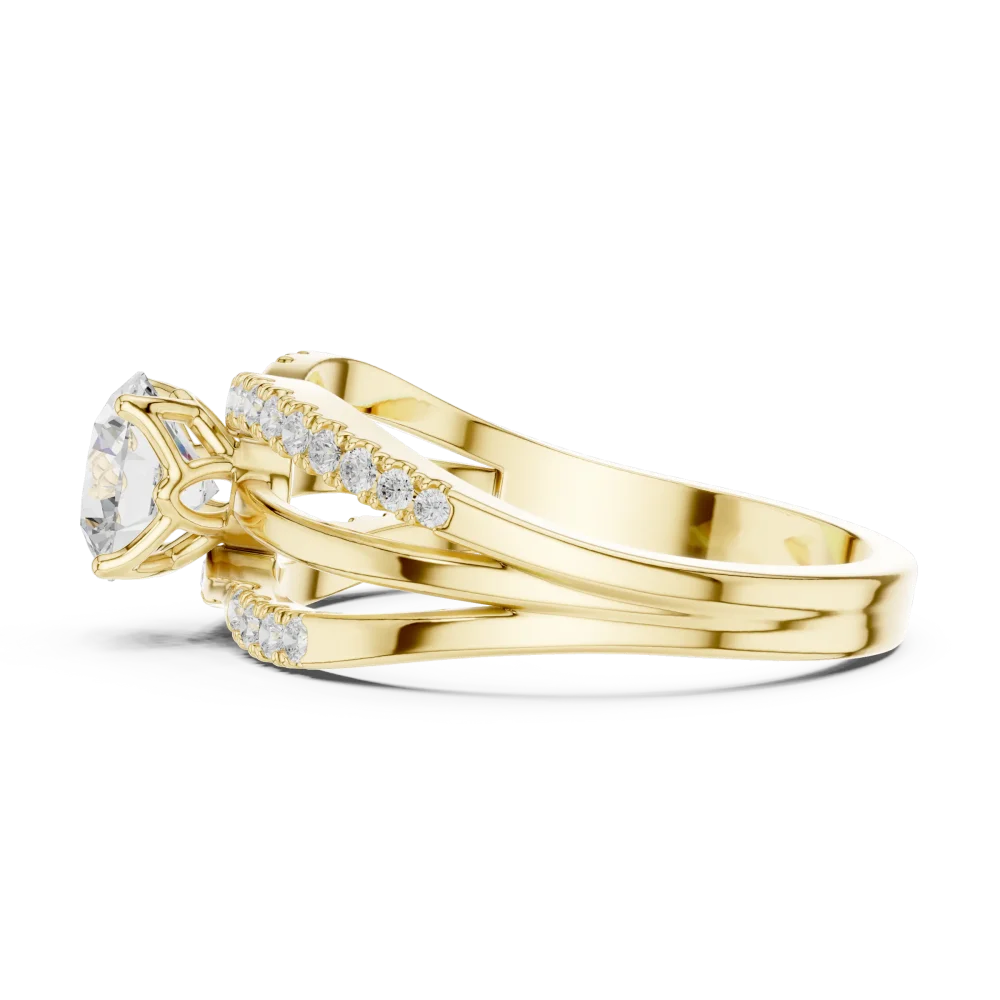 Luminary Round Brilliant Split-Shank Solitaire Ring - Image 4