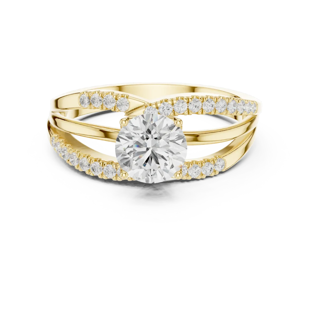 Luminary Round Brilliant Split-Shank Solitaire Ring - Image 2