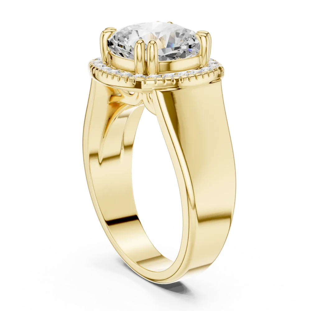 Luminary Cushion Cut Halo Engagement Ring - Image 3