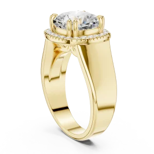 Luminary Cushion Cut Halo Engagement Ring - Image 3