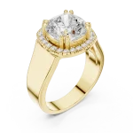 Luminary Cushion Cut Halo Engagement Ring