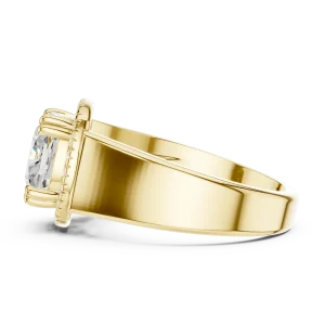 Luminary Cushion Cut Halo Engagement Ring - Image 4