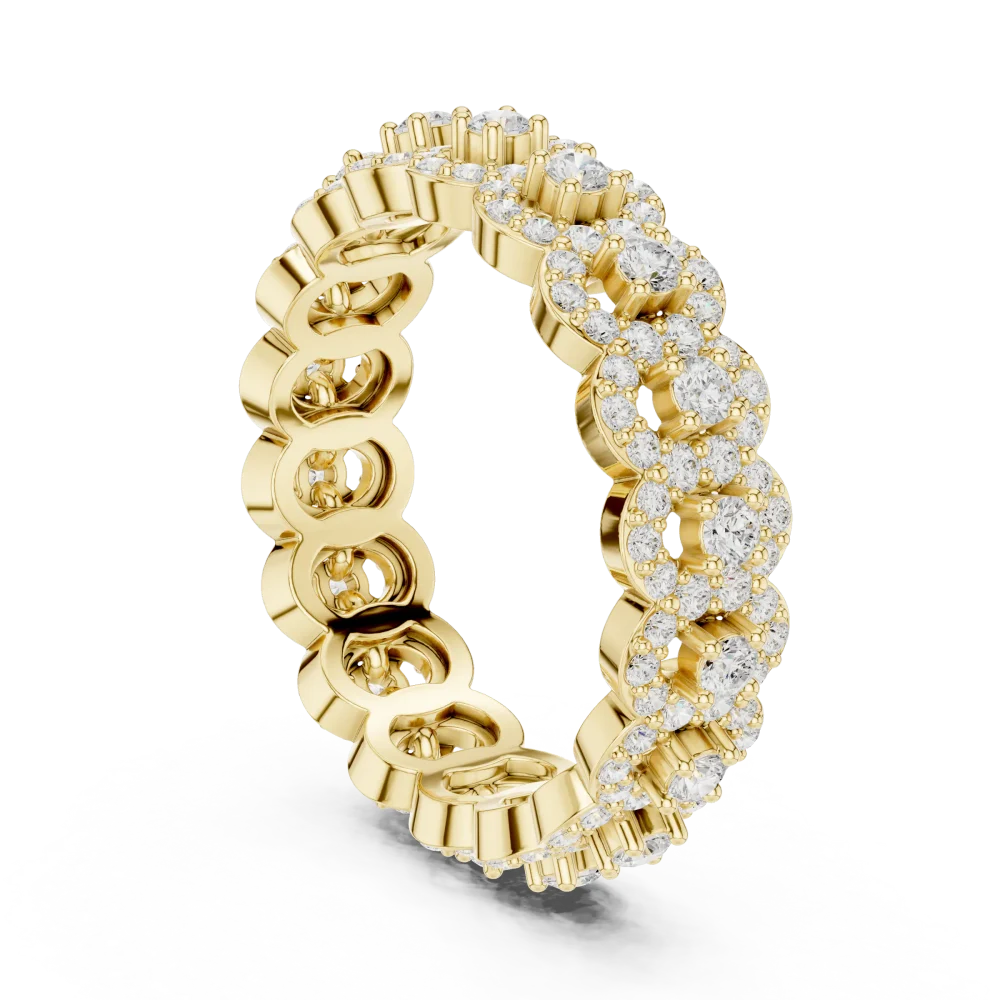 Luminary Round Brilliant Pavé-Set Eternity Band - Image 3