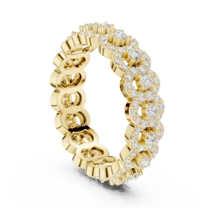 Luminary Round Brilliant Pavé-Set Eternity Band - Image 3