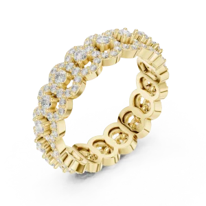 Luminary Round Brilliant Pavé-Set Eternity Band