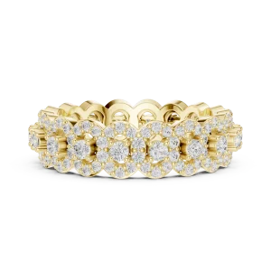 Luminary Round Brilliant Pavé-Set Eternity Band - Image 4