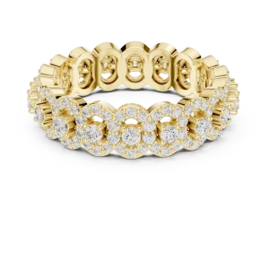 Luminary Round Brilliant Pavé-Set Eternity Band - Image 2