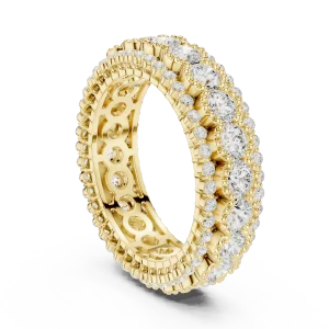 Infinite Radiance Round Brilliant Pavé Eternity Band - Image 3
