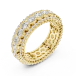 Infinite Radiance Round Brilliant Pavé Eternity Band