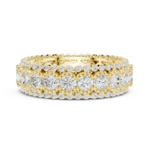 Infinite Radiance Round Brilliant Pavé Eternity Band - Image 4