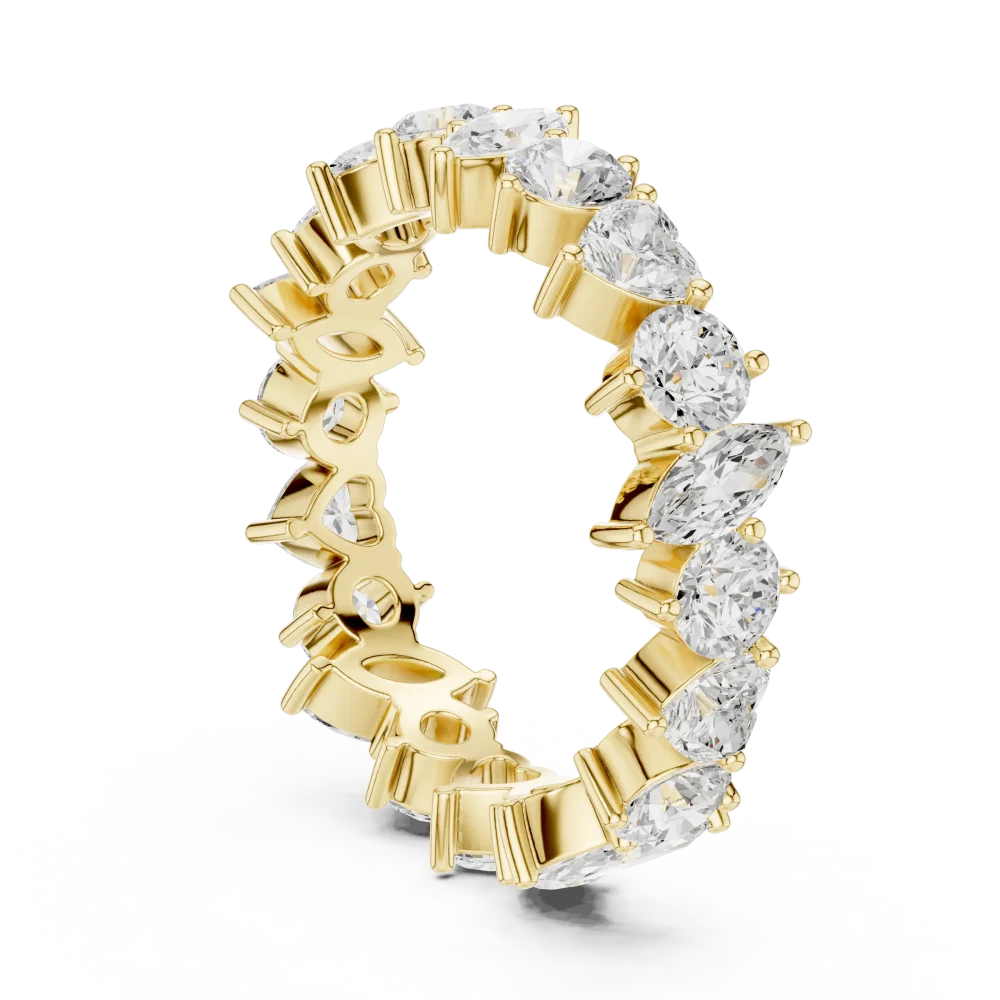 Infinite Radiance Multi-Shape Diamond Eternity Band - Image 3