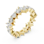 Infinite Radiance Multi-Shape Diamond Eternity Band
